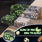 Cvortll Modular Kids Play Couch, Glow in Dark Kids Sofa, Child Sectional Sofa, Toddler Play Couch Fold Out Kid Sofa for Playroom & Bedroom Furniture for Boys Girls, Ball
