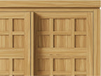 Walker Edison Booker Modern Sideboard/TV Stand with Adjustable Cabinets, 74 Inch, Heritage Oak