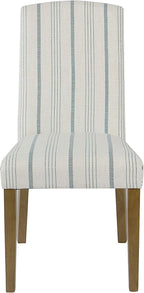 HomePop Classic Parsons Dining Chair - Blue Calypso Stripe (Set of 2)