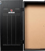 Ruthless | Dart Board Cabinet | Professional Heavy Duty Square Black Dartboard Storage