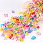 600PCS Multicolored Fake Gems, Crushed Ice Rocks Acrylic Diamond Crystals for Vase Fillers, Home Decoration, Wedding, Crafting, Sensory Bin Filler, Table Scatter (Multicolored)