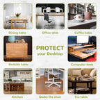24 x 48 Inch Clear Table Cover Protector, 2mm Thick Clear Table Protector for Dining Room Table, Plastic Table Cover, Waterproof Table Pad for Kitchen, Office
