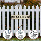 Retro Boat house Metal Tin Sign 4x16 Inch, Country Style Theme Wall Decor for Home, Farmhouse