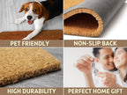 Hope You Brought Wine Door Mat 17x30 Inch - Entryway Doormat with Non-Slip Rubber Backing and Organic Coco Coir - Welcome Mat with Non-Slip Backing - Made in USA (Hope You Brought Wine)