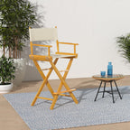 Casual Home 30" Director's Chair Honey Oak Frame-with Wheat Canvas, Bar Height