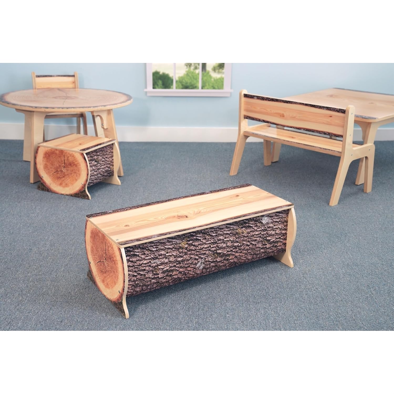 Whitney Brothers WB0882: Nature View Live Edge Log Bench 12H
