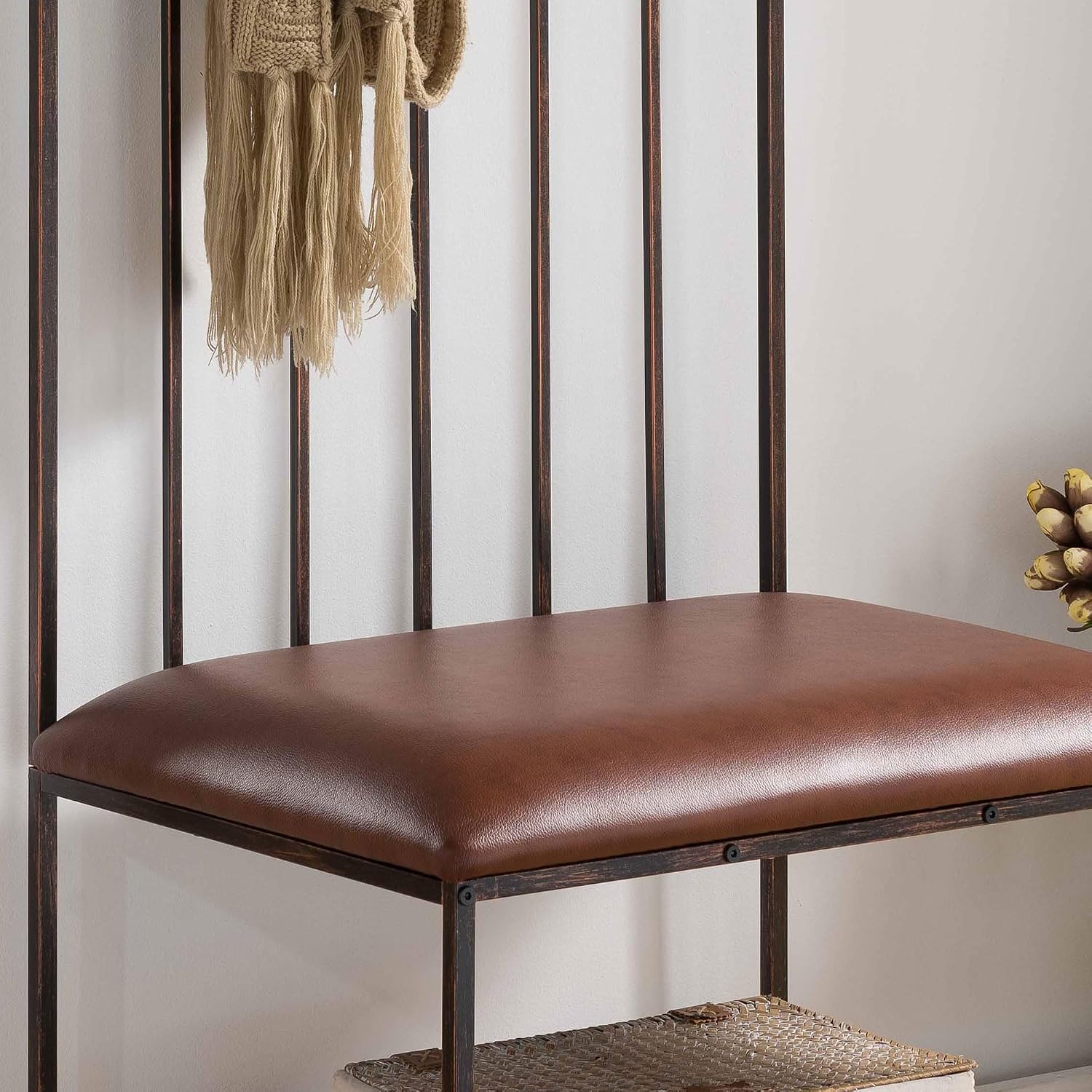 Kings Brand Furniture Entryway Hallway Storage Bench with & Coat Rack