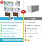 200 Pack Graded Trading Card Shipping Protector by Hobby Armor, 4" x 6" with Rounded Corners, Vibrant Multi-Color Card Protector to Guard Cards from Dings, Premium Cardboard Slab Shipping Supplies
