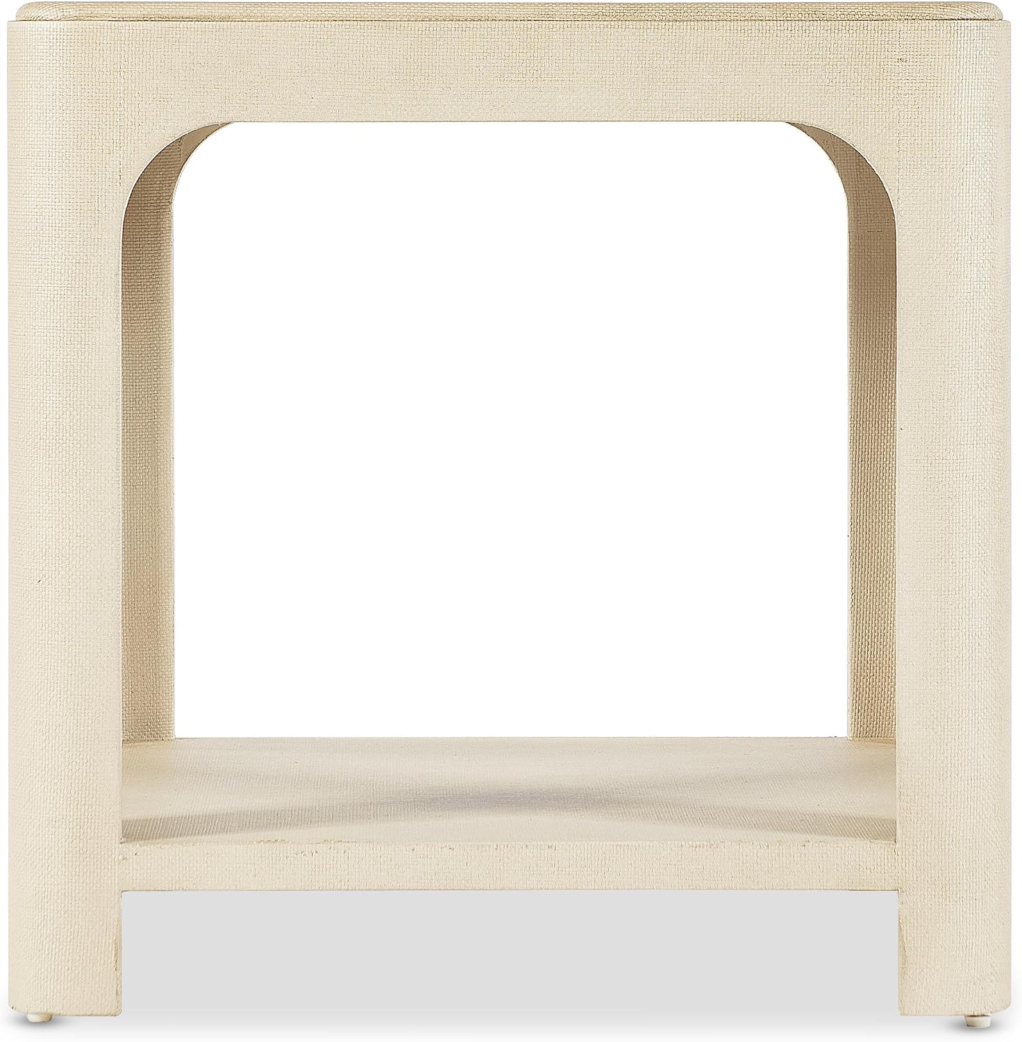 Archives Raffia End Table with Cream Raffia Wood by Hooker Furnishings