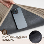 Door Mat 31"x47", Thin Dirt Trapper Entryway Door Mats Non Slip Washable Doormat, Low-Profile Welcome Mat for Inside Front Backdoor and Entrance