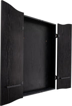 DMI Sports Black CricketPro Dartboard Cabinet | Designed for Arachnid 15.5” CricketPro 900, 800, 750, 650 Electronic Dartboards | Does Not Include Dartboard