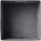 Amazon Basics Collapsible Cube Storage Bins, Space-Saving, Organizing Fabric Bins with Handles, 10.5 x 10.5 x 11 inches, Light Grey, 6-Pack