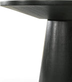 Black 3 Coffee, End, Console Table Set with Pedestal Base