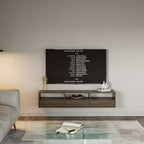Selsey TV Lowboard - Colour Wisconsin Walnut Modern TV Chest of Drawers 150 x 30 x 30 cm (W x D x H) TV Base Cabinet for Living Room Cabinet with Flaps Push to Open Lowboard Hanging TV Cabinet Wall