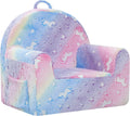 MeMoreCool Comfy Kids Chair for Ages 3+, Glow Unicorn Kids Reading Chair, Soft Plush Kids Armchair, Cozy Foam Kids Armchair for Kids Room, Living Room, Playroom, Reading Nook
