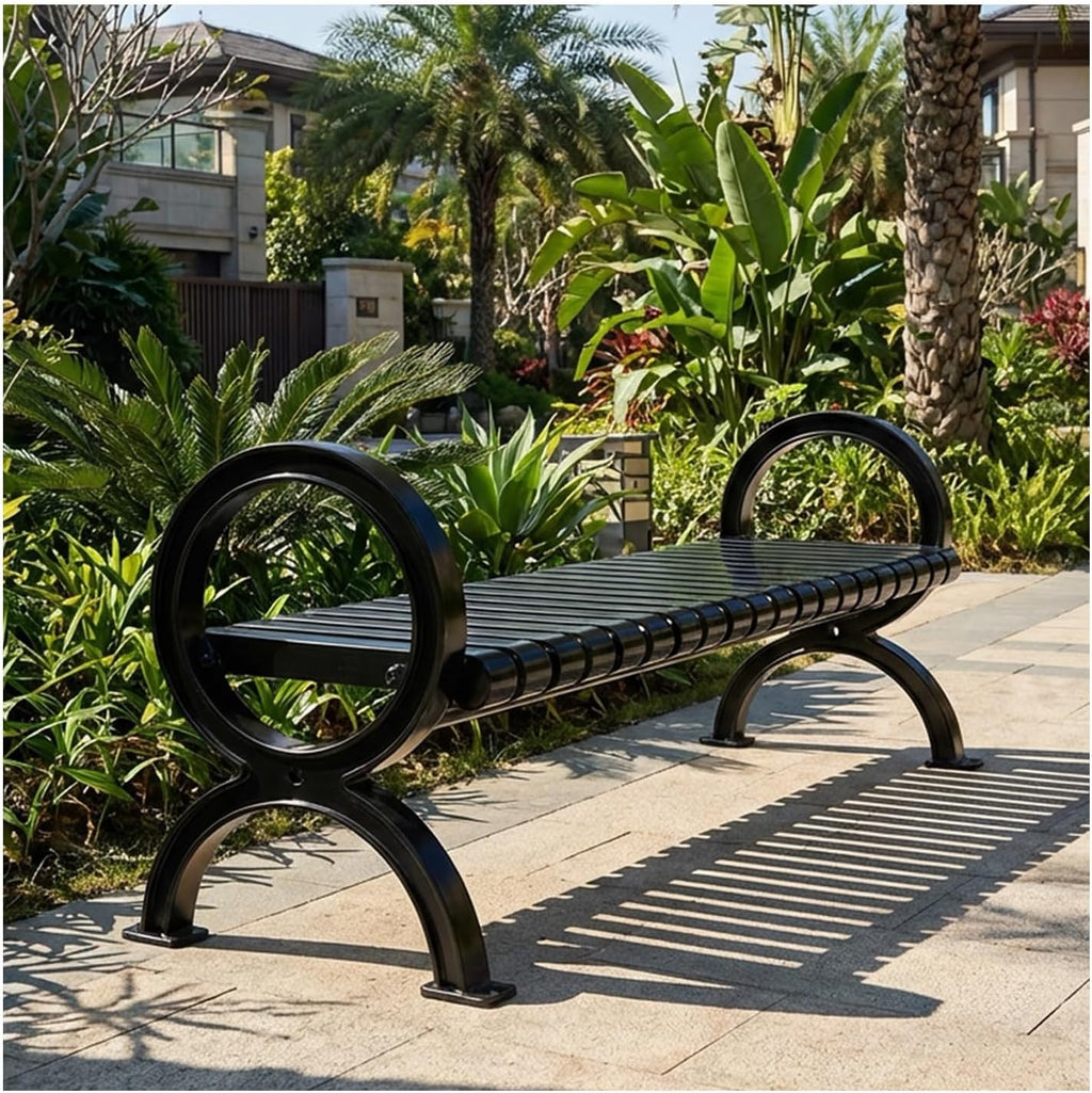 Garden Benches for Outdoors, Front Porch Benches Outdoor, Easy to Assemble, Suitable for Patios, Porches, Poolside Areas, Courtyards, and Balconies.(150 * 60 * 40CM)