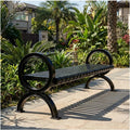 Garden Benches for Outdoors, Front Porch Benches Outdoor, Easy to Assemble, Suitable for Patios, Porches, Poolside Areas, Courtyards, and Balconies.(150 * 60 * 40CM)