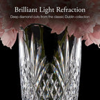 Godinger Flower Vase, Glass Vase, Vases for Flowers, Home Decor, Kitchen Decor, Party Decor, Gifts for Mom - 9" Tall Vase, Dublin Crystal Collection