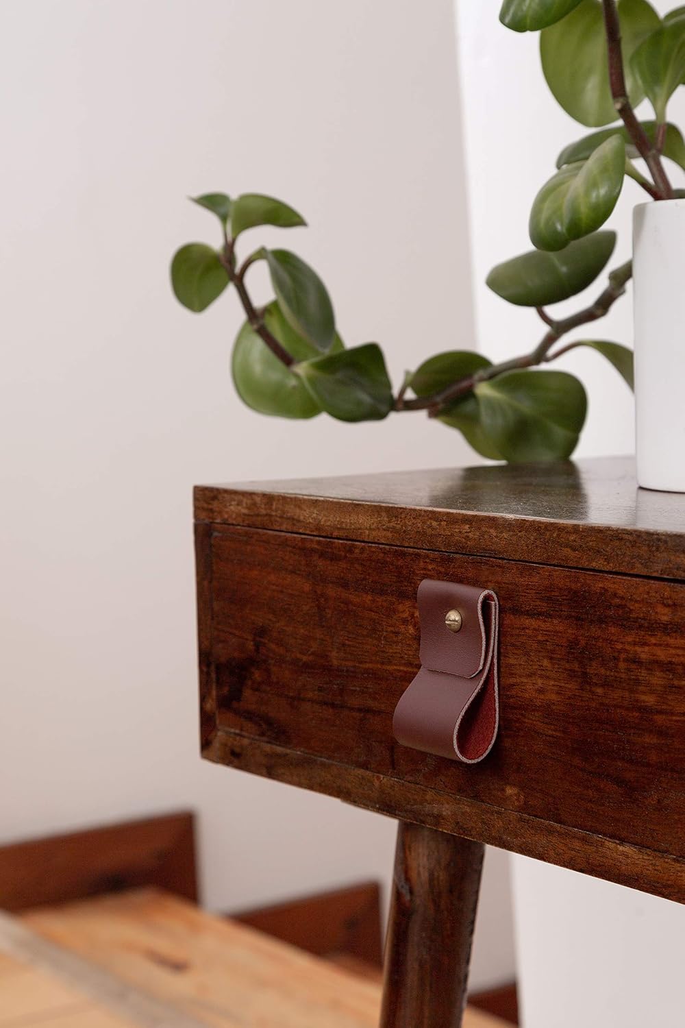 Leather Drawer pulls Kitchen Hardware Cabinet Hardware