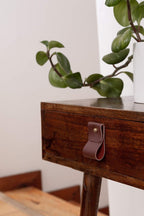 Leather Drawer pulls Kitchen Hardware Cabinet Hardware