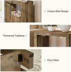 Tribesigns 2-Tier Narrow Side Table, Farmhouse Wooden Sofa End Table with Bottom Shelf, Skinny Accent Nightstand for Small Space, Living Room, Bedroom, Easy Assembly (1)