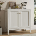 1pcs Modern Buffet Cabinet with Storage Sideboard Cabinet Wood cabinets for Kitchen,Living Room,Hallway Antique White