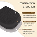 ELFJOY Chair Cushions for Dining Chairs Non-Slip Kitchen Chair Cushions Set of 2 Seat Cushion with Ties for Indoor Kitchen Dining Office Black