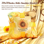 Sunflower Gifts Tote Bag Gift Set for Womens Self Care Gift - Birthday Gifts Box for Women Mom Wife Sister Daughter Friend Coworker, Sunflower Gifts Basket Sunshine Box Care Package for Women Her