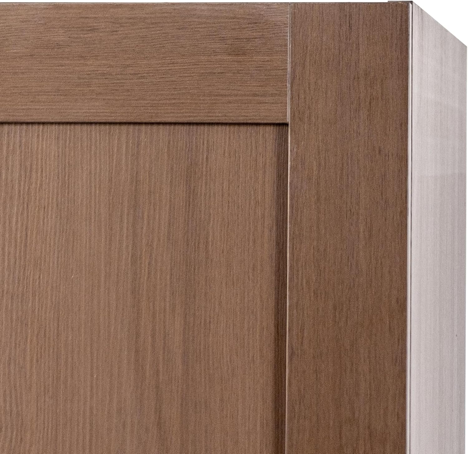 Runboll Kitchen Pantry Cabinet, Storage Cabinet Buffet Cabinet with Doors and Shelves for Kitchen, Dining Room and Living Room, Dark Walnut