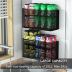Magnetic Baskets Shelf Bins Organizer Holder Storage Rack Containers for Fridge, Whiteboard, Locker - Home Kitchen Laundry Office School ((1-Pack) Black/XL)