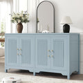 Jocoevol Sideboard Buffet Cabinet with Storage, 55" Kitchen Buffet Cabinet, Modern Farmhouse Coffee Bar Cabinet, Sideboard Cabinet with Shelves & Doors for Kitchen Living Room, Slate Blue