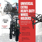 Hollywood Racks Sport Rider 2" Hitch Bike Rack, Carries 2 Bikes up to 80 lbs Each for Standard, Fat Tire and Electric Bicycles - Heavy Duty, Foldable Ebike Rack for Car, Truck, and SUV