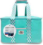 Fancy Panz Insulated Casserole Carrier Bag - Aqua Thermal Food Transport Bag for Hot & Cold Dishes - Holds 2 Portable Insulated Bag for Potlucks, Parties, Tailgates & Entertaining
