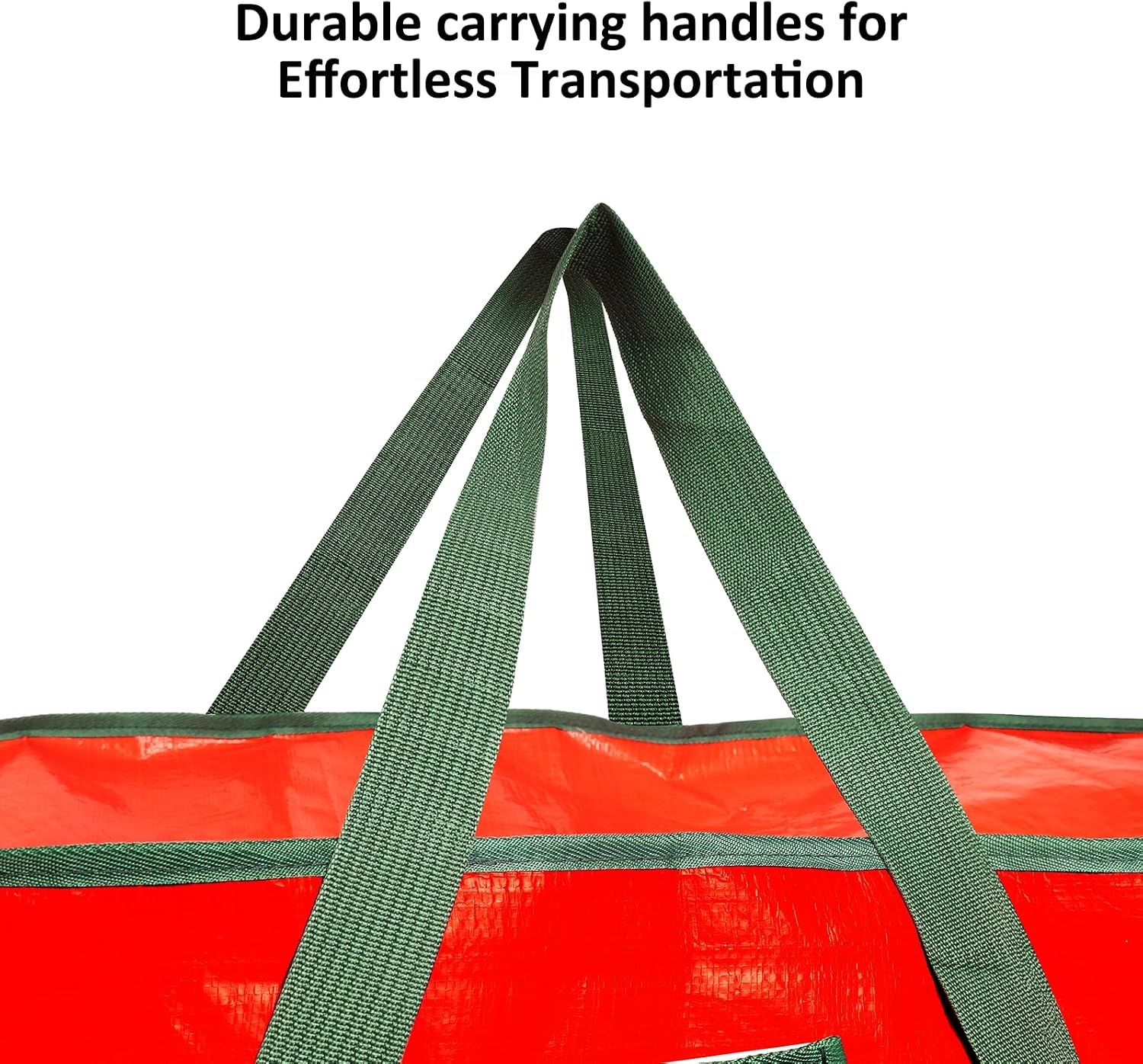 FUCDTEFC 9 Ft Christmas Tree Storage Bag, Large Heavy Duty Artificial Tree Bag with Reinforced Handles and Dual Zippers, Extra Large Waterproof Durable Storage Container for Xmas Trees (Red)