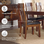 Signature Design by Ashley Ralene Rake Back 19" Dining Room Chair 2 Count, Medium Brown