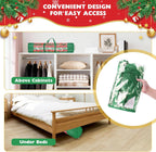 2Pack Christmas Gift Wrapping Paper Organizer Storage 40 Inch Wrapping Paper Storage Holder Gift Wrap Storage Containers Durable 600D Oxford Fabric for Holiday, Christmas, Fits 18-25 Rolls, Green