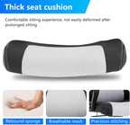 PayLessHere Gaming Chair Office Chair with Support Adjustable Ergonomic Pu Leather Racing Lumbar Massage Headrest Armrest Task 360° Swivel Computer Chair for Women Men Adults，White