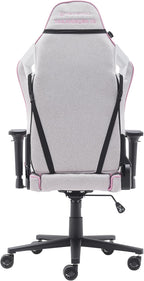 NEWSKILL Takamikura V2 Ergonomic Gaming Chair with 4D Armrests, 180° Backrest, Breathable Fabric and Steel Base, Pink