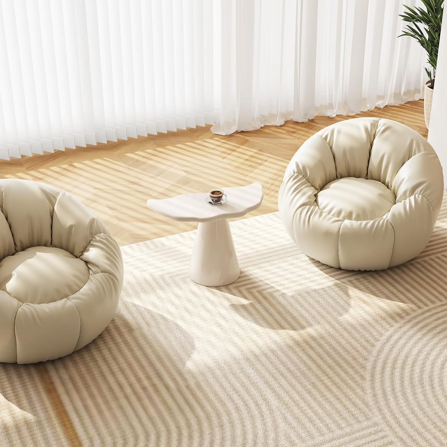 Small Side Table, Modern Accent End Table, Tapered Pedestal Sofa Beside Table for Bedroom, Living Room and Small Spaces, Easy to Assemble