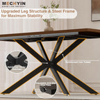 Extendable Dining Room Table for 4 6 8, 55"-70.9" Long Rectangle Kitchen Table,Wood Expandable Dining Table with Butterfly Leaf Self-Storing, Space Saving, For Kitchen Dining Living Room,Modern,Walnut