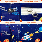 2.5 Ft Space Bean Bag Chair for Kids with Memory Foam Filling, Bean Bag Chair with Soft Velvet Cover, Sofa Couch for Living Room, Birthday Gift for Boys Girls, X-Large