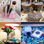 700PCS Fake Ice Cubes, 11 x 14 mm Acrylic Vase Fillers,Plastic Crushed Ice for Centerpiece Table Decorations,Table Scatter, Wedding Decoration, Photography Props