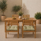 RSH DECOR Tufted Chair Cushions Set of 2 | 16" x 16" | All-Weather Square Cushions for Patio Furniture | American Made | Cabrera Verde