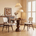 Dining Chairs Set of 2, Mid-Century Modern Dining Room Kitchen Dinner Chairs, Upholstered Vanity Living Room Chairs, Open Back and Padded Seat for Home/Kitchen/Living Room/Bedroom