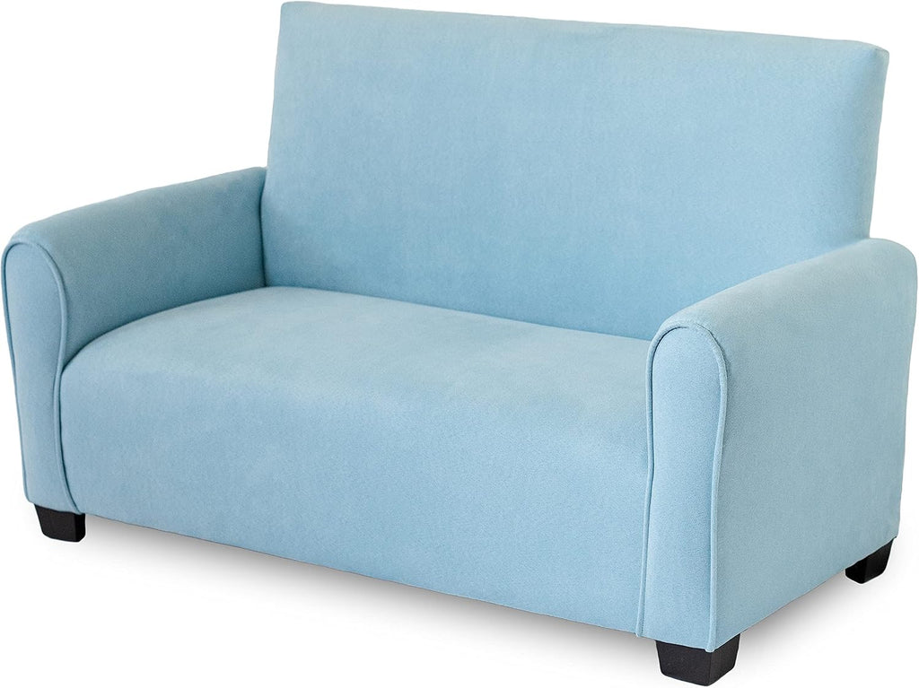 Customized Toddler Upholstered Sofa with Ottoman and Pillows