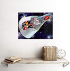 Wee Blue Coo Drawing Nasa 1965 Project Gemini Unframed Wall Art Print Poster Home Decor Premium