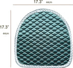 Dining Chair Seat Cover Chair Seat Pads Chair Pads for Dining Seat Cushions Thin Non-Slip U-Shape Set of 4 Dark Green
