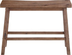 Boraam Sonoma Counter Height Backless Bench - Barnwood Wire-Brush Finish