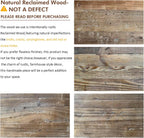 HOKYHOKY Reclaimed Solid Wood Bench, 43.3" Farmhouse Entryway Bench for Hallway, Kitchen, Dining, Bedroom, Narrow Indoor Bench with Rustic Charm