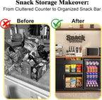 GDLF Snack Bar Cabinet with Fridge Space, Snack Organizer with Storage and Candy Display Shelf, Coffee Station for Home Theater or Game Room, 51.2" L，Black